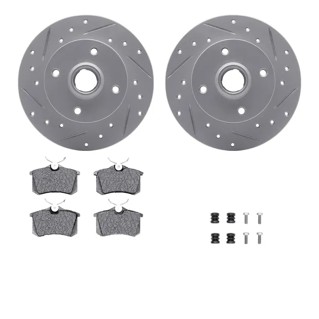 R1 Concepts WBTH1-74001 Brake Rotors - Carbon Coated - D/S W/ Euro Ceramic Pads & Hdw